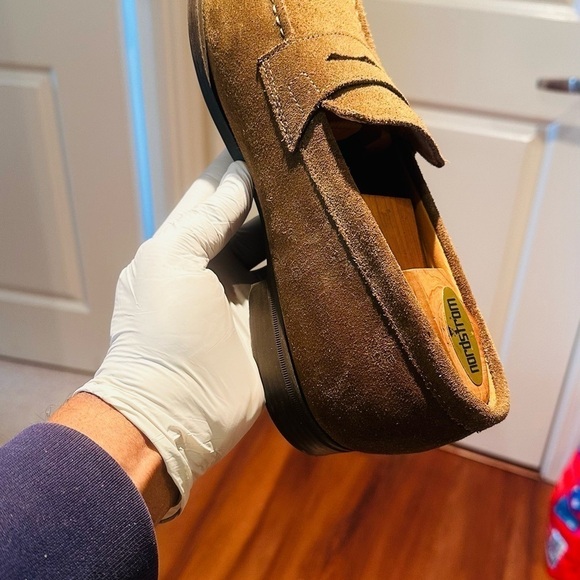 Geox Respira Suede Penny Loafers. - Picture 10 of 15